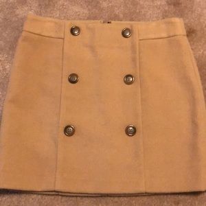 Camel wool skirt